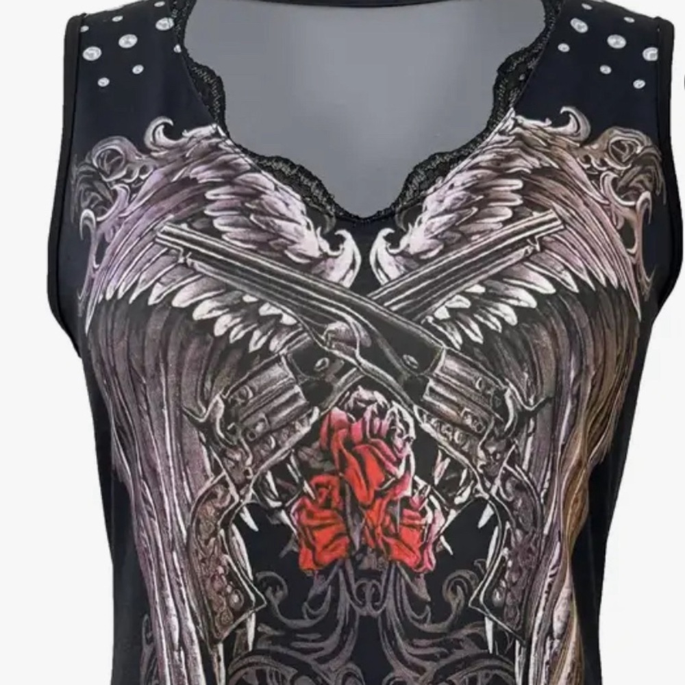 Black Graphic Tank